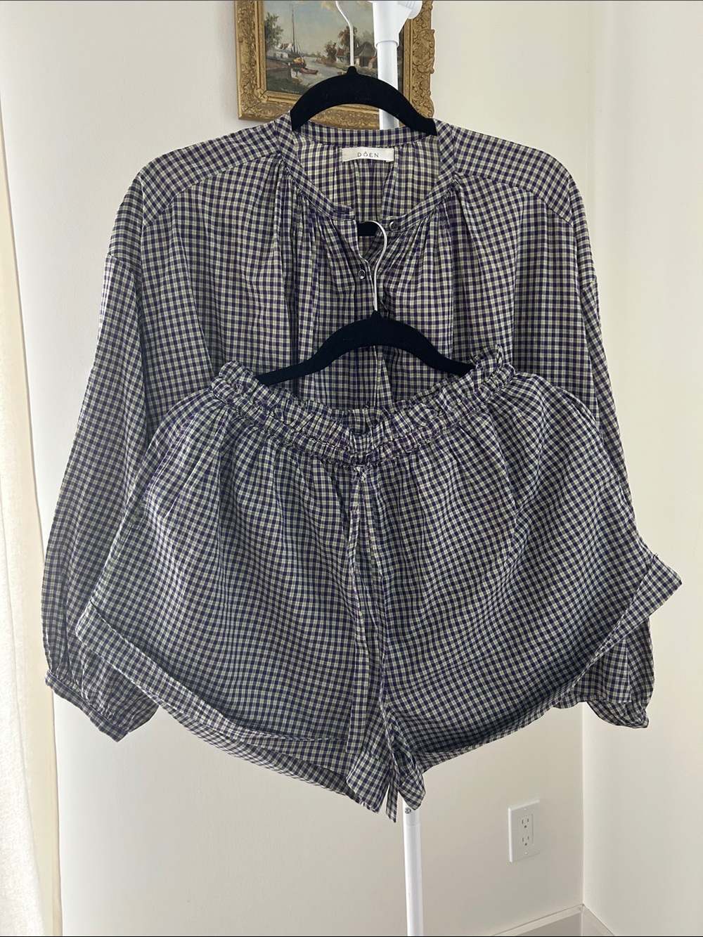 Doen Blouse & Short set | Sz S